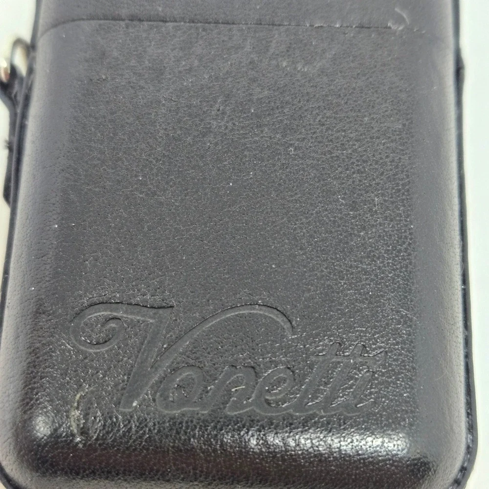 Vonetti Alpha Shield RFID Blocking Car Key Fob Protector Case Black Leather
